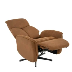 Label51 Fauteuils|Aarhus Elektrische Relaxfauteuil Cognac suede