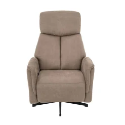 Label51 Fauteuils|Aarhus Elektrische Relaxfauteuil Taupe suede