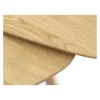 LykkeHome Salontafels|Ada Salontafel set van 2 driehoek Naturel