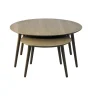 LykkeHome Salontafels|Ada Salontafel set van 2 rond Bruin