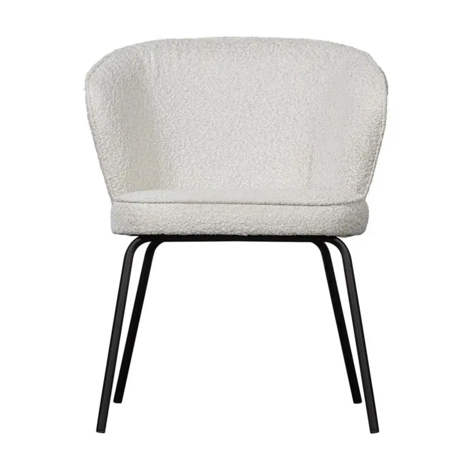 WOOOD Eetkamerstoelen|Admit Eetkamerstoel bouclé naturel