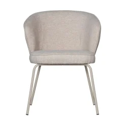 WOOOD Eetkamerstoelen|Admit Eetkamerstoel geweven stof zand