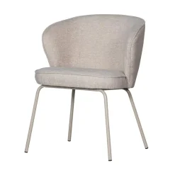 WOOOD Eetkamerstoelen|Admit Eetkamerstoel geweven stof zand