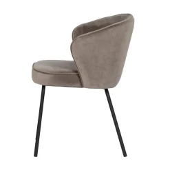 WOOOD Eetkamerstoelen|Admit Eetkamerstoel velvet zand