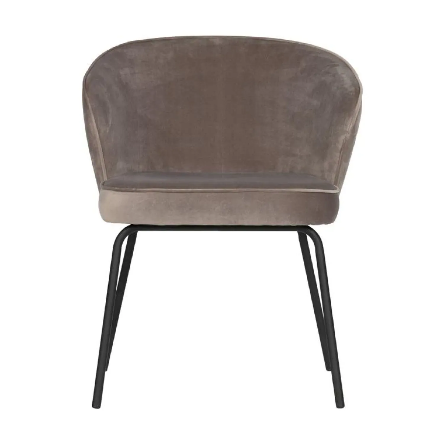 WOOOD Eetkamerstoelen|Admit Eetkamerstoel velvet zand