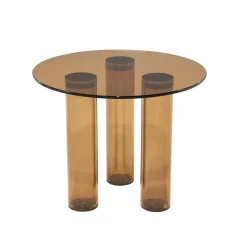 By Boo Bijzettafels|Aero Bijzettafel rond Bruin 50cm