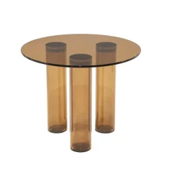 By Boo Bijzettafels|Aero Bijzettafel rond Bruin 50cm