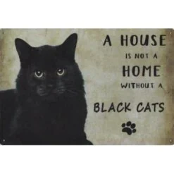Cavetown Metalen Borden|A home Black Cats - metalen bord