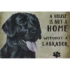 Cavetown Metalen Borden|A home Black Labrador - metalen bord