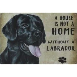 Cavetown Metalen Borden|A home Black Labrador - metalen bord