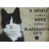 Cavetown Metalen Borden|A home Black & White Cats - metalen bord