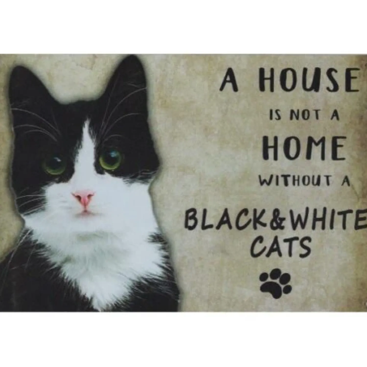 Cavetown Metalen Borden|A home Black & White Cats - metalen bord