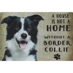 Cavetown Metalen Borden|A home Border Collie - metalen bord