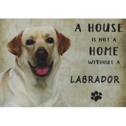 Cavetown Metalen Borden|A home Creme Labrador - metalen bord