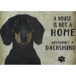 Cavetown Metalen Borden|A home Dachshund - metalen bord