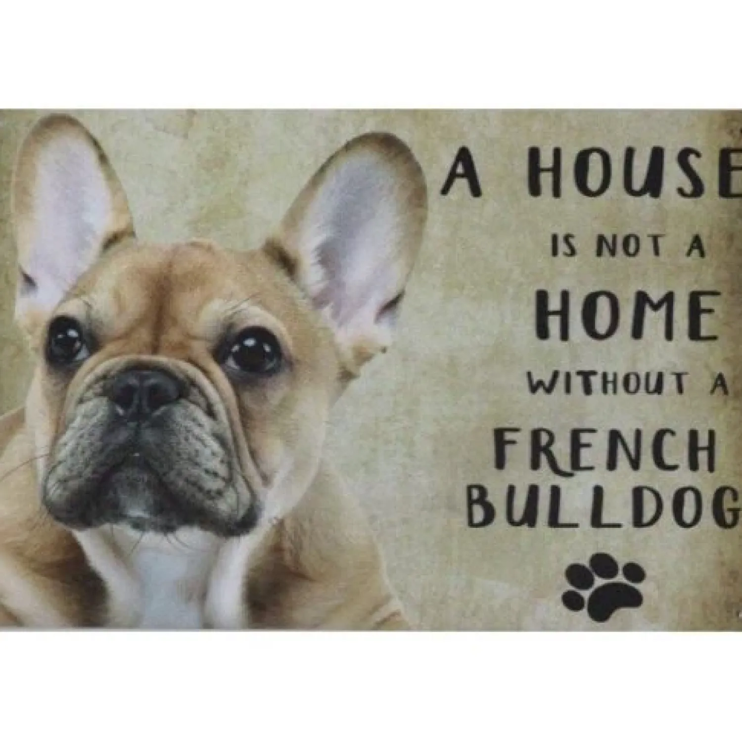 Cavetown Metalen Borden|A home French Bulldog - metalen bord