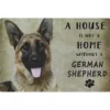 Cavetown Metalen Borden|A home German Shepherd - metalen bord