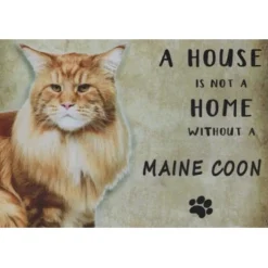 Cavetown Metalen Borden|A home Maine Coon - metalen bord