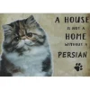 Cavetown Metalen Borden|A home Persian Cat - metalen bord