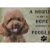Cavetown Metalen Borden|A home Poodle - metalen bord