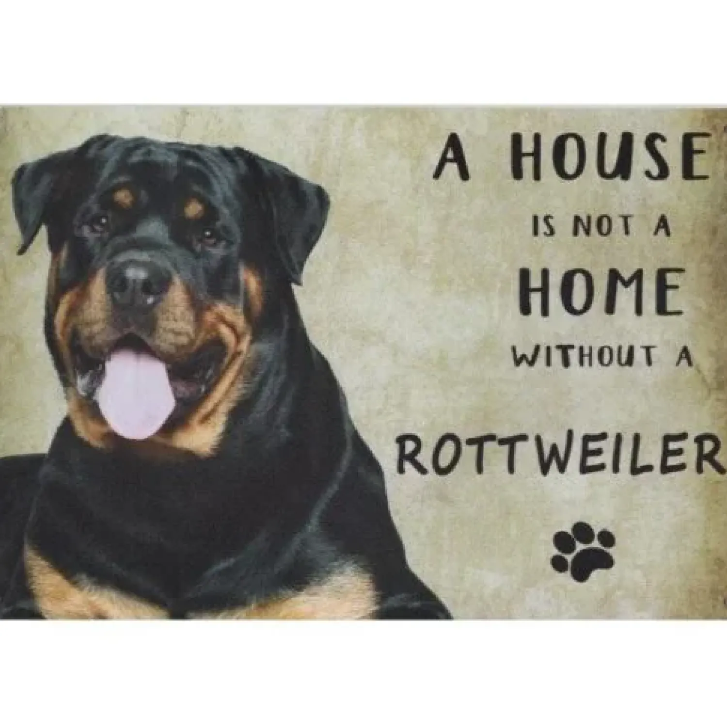 Cavetown Metalen Borden|A home Rottweiler - metalen bord