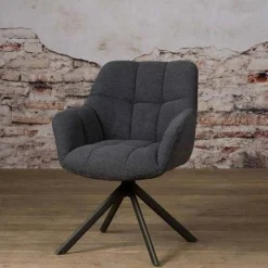 Tower living Eetkamerstoelen|Alabama eetkamerstoel draaibaar Alpine Indigo