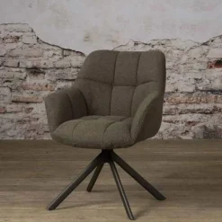 Tower living Eetkamerstoelen|Alabama eetkamerstoel draaibaar Alpine Dark Brown