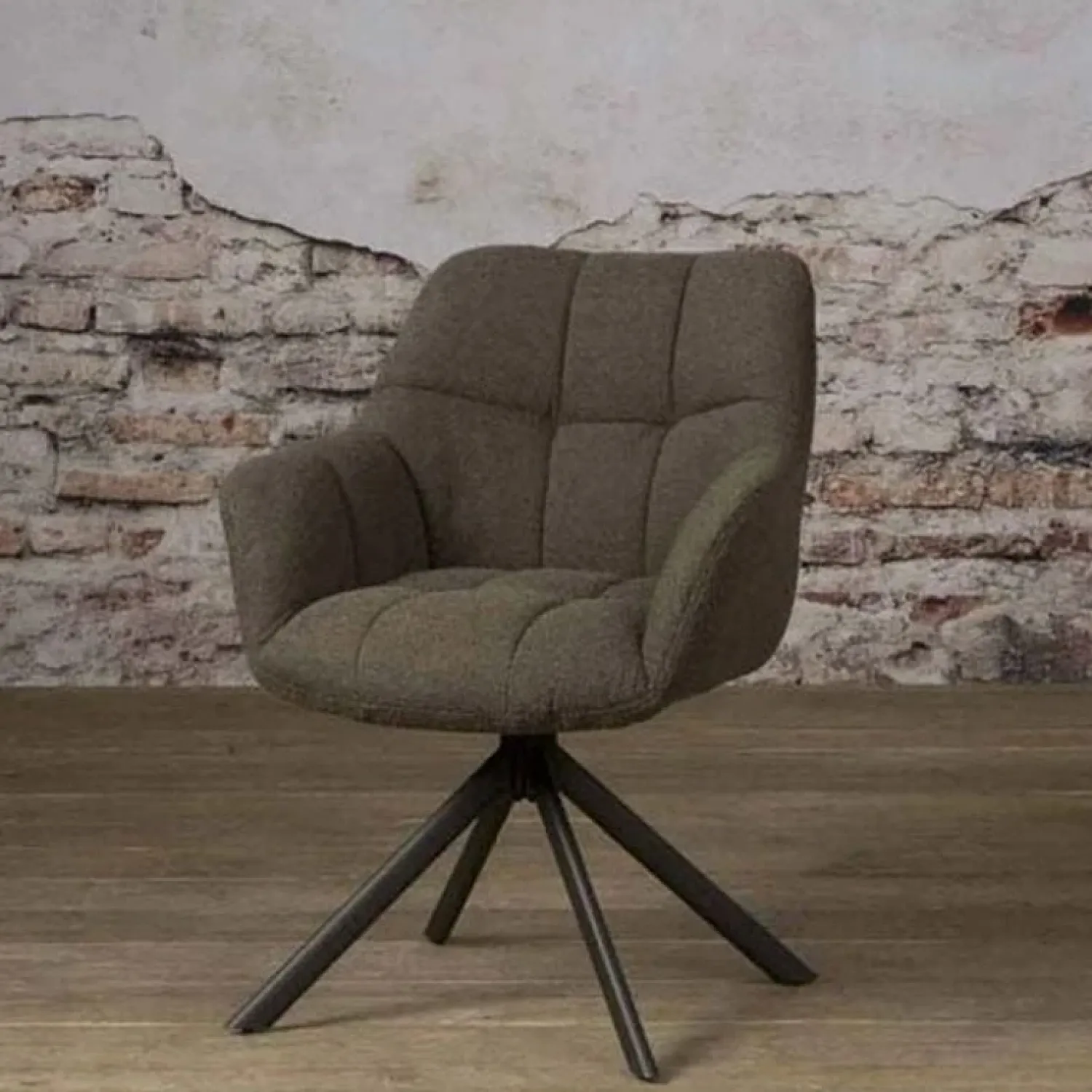 Tower living Eetkamerstoelen|Alabama eetkamerstoel draaibaar Alpine Dark Brown