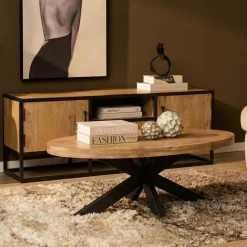 Furndea Salontafels|Alaska Salontafel Ovaal Mangohout 130cm