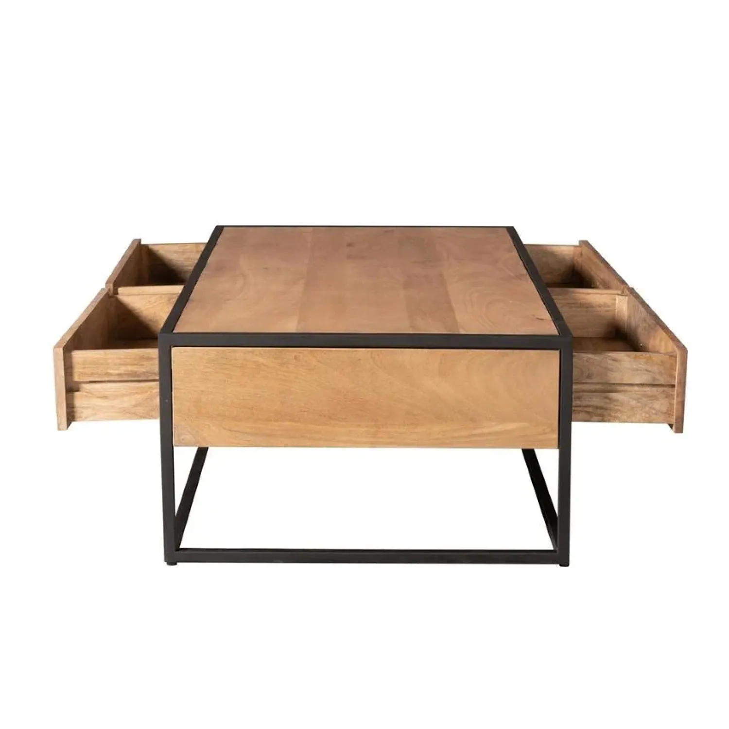 Furndea Salontafels|Alaska Salontafel Rechthoekig Met lades Mangohout 130cm