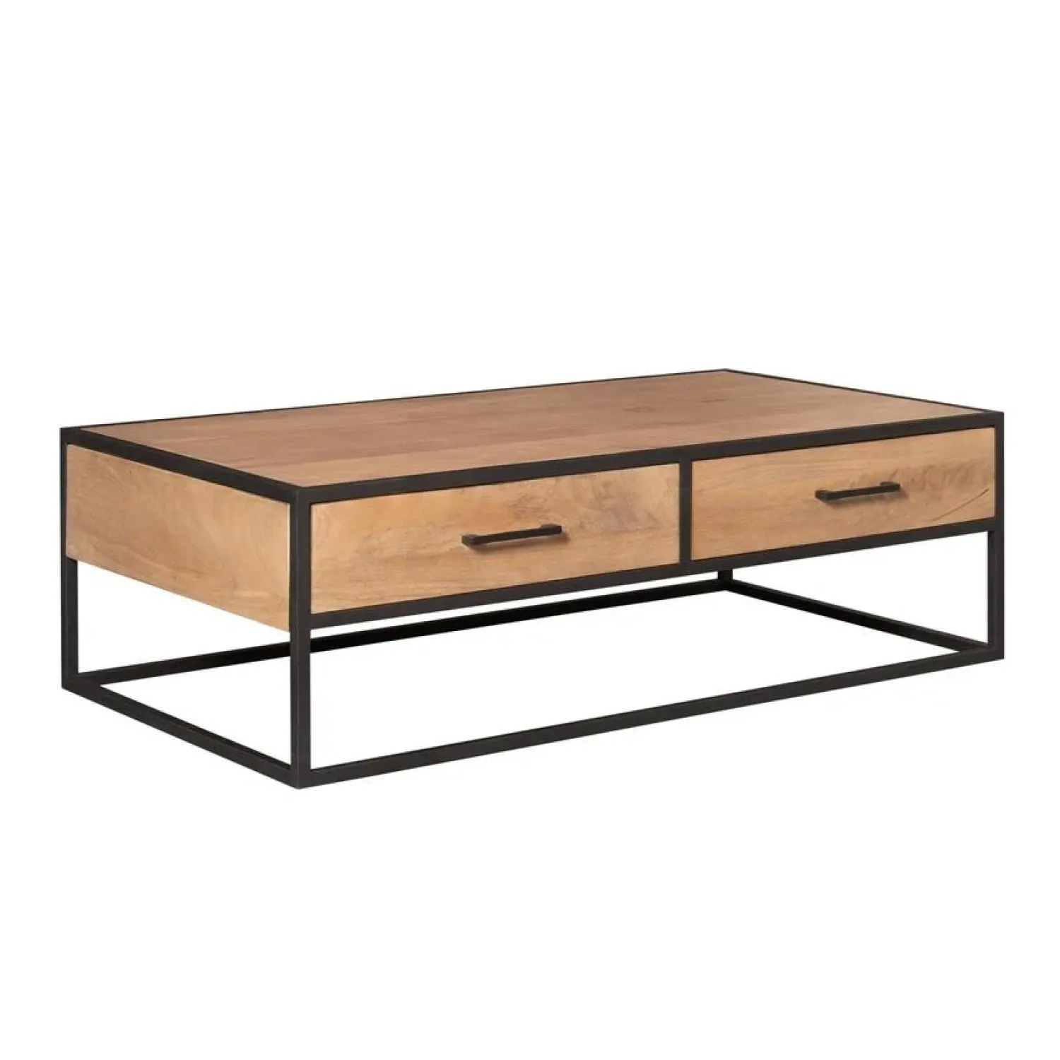 Furndea Salontafels|Alaska Salontafel Rechthoekig Met lades Mangohout 130cm