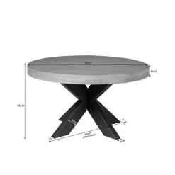 Furndea Salontafels|Alaska Salontafel Rond Mangohout 80cm