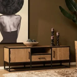 Furndea Industriele Kasten|Tv Meubels|Alaska Tv meubel Mangohout 145cm