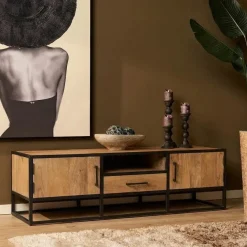 Furndea Industriele Kasten|Tv Meubels|Alaska Tv meubel Mangohout 180cm