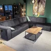 Neves Hoekbanken|Loungebanken|Alaska Velvet Hoekbank 4-zits Hoek met ottomane.