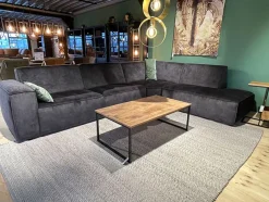 Neves Hoekbanken|Loungebanken|Alaska Velvet Hoekbank 4-zits Hoek met ottomane.