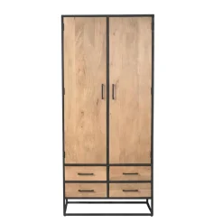 Furndea Wandkasten|Industriele Kasten|Alaska Wandkast Mangohout 90cm