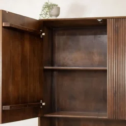 Vane Living Boekenkasten|Industriele Kasten|Albin Boekenkast walnoot 120cm