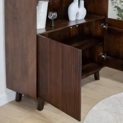 Vane Living Boekenkasten|Industriele Kasten|Albin Boekenkast walnoot 120cm