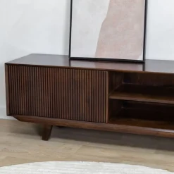Vane Living Industriele Kasten|Tv Meubels|Albin Tv meubel walnoot 200cm