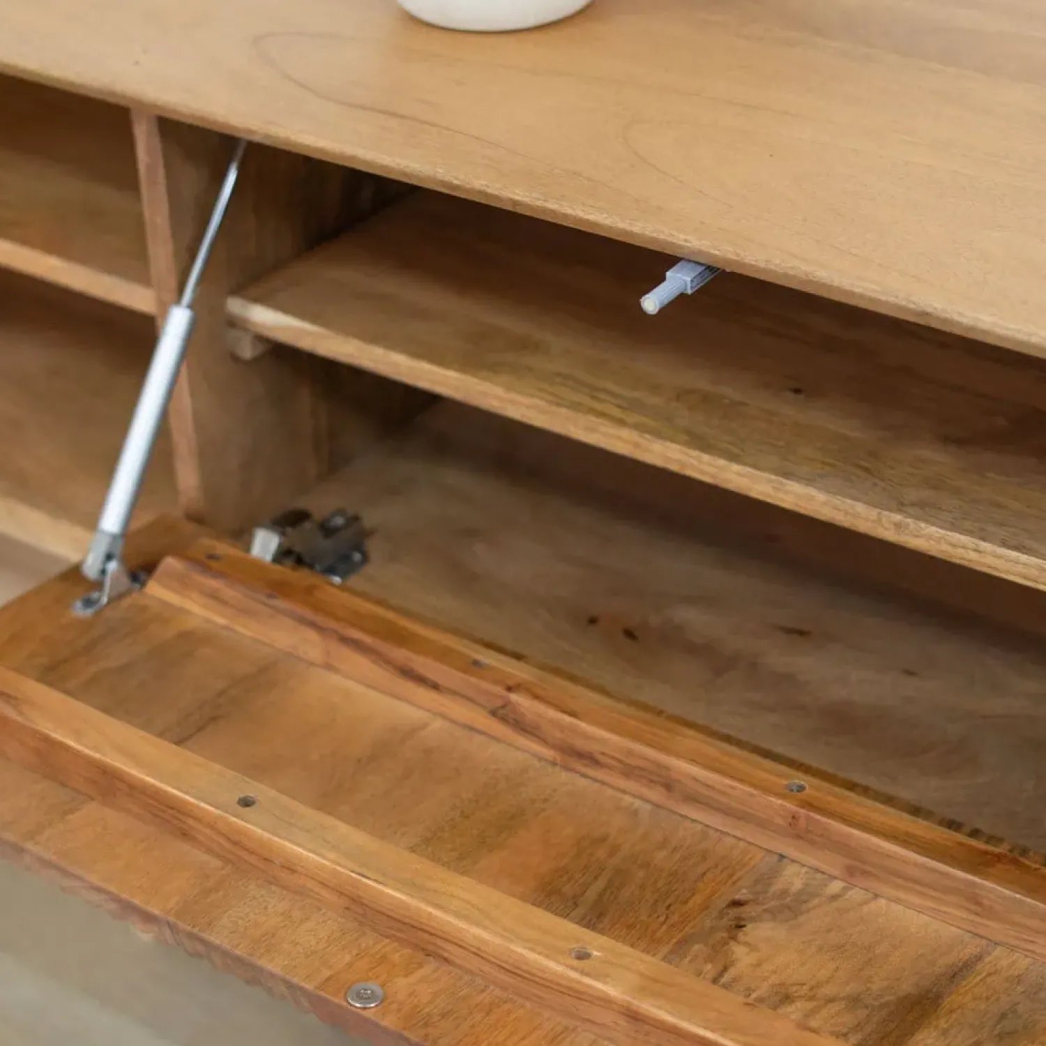 Vane Living Industriele Kasten|Tv Meubels|Albin Zwevend Tv meubel naturel 200cm