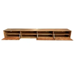 Vane Living Industriele Kasten|Tv Meubels|Albin Zwevend Tv meubel naturel 240cm
