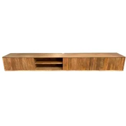 Vane Living Industriele Kasten|Tv Meubels|Albin Zwevend Tv meubel naturel 240cm