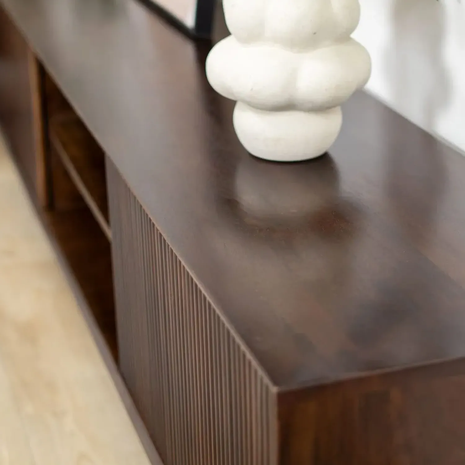 Vane Living Industriele Kasten|Tv Meubels|Albin Zwevend Tv meubel walnoot 200cm