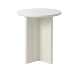 LykkeHome Bijzettafels|Alejandro Bijzettafel rond 50 cm greige
