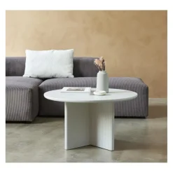 LykkeHome Salontafels|Alejandro Salontafel rond 80 cm greige