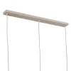 Steinmex Hanglampen|Alessia 3-lichts Hanglamp Travertin met linnen