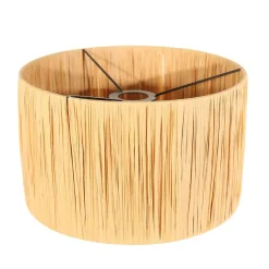 Steinmex Tafellampen|Alessia 1-lichts Tafellamp large Travertin met zeegras kap