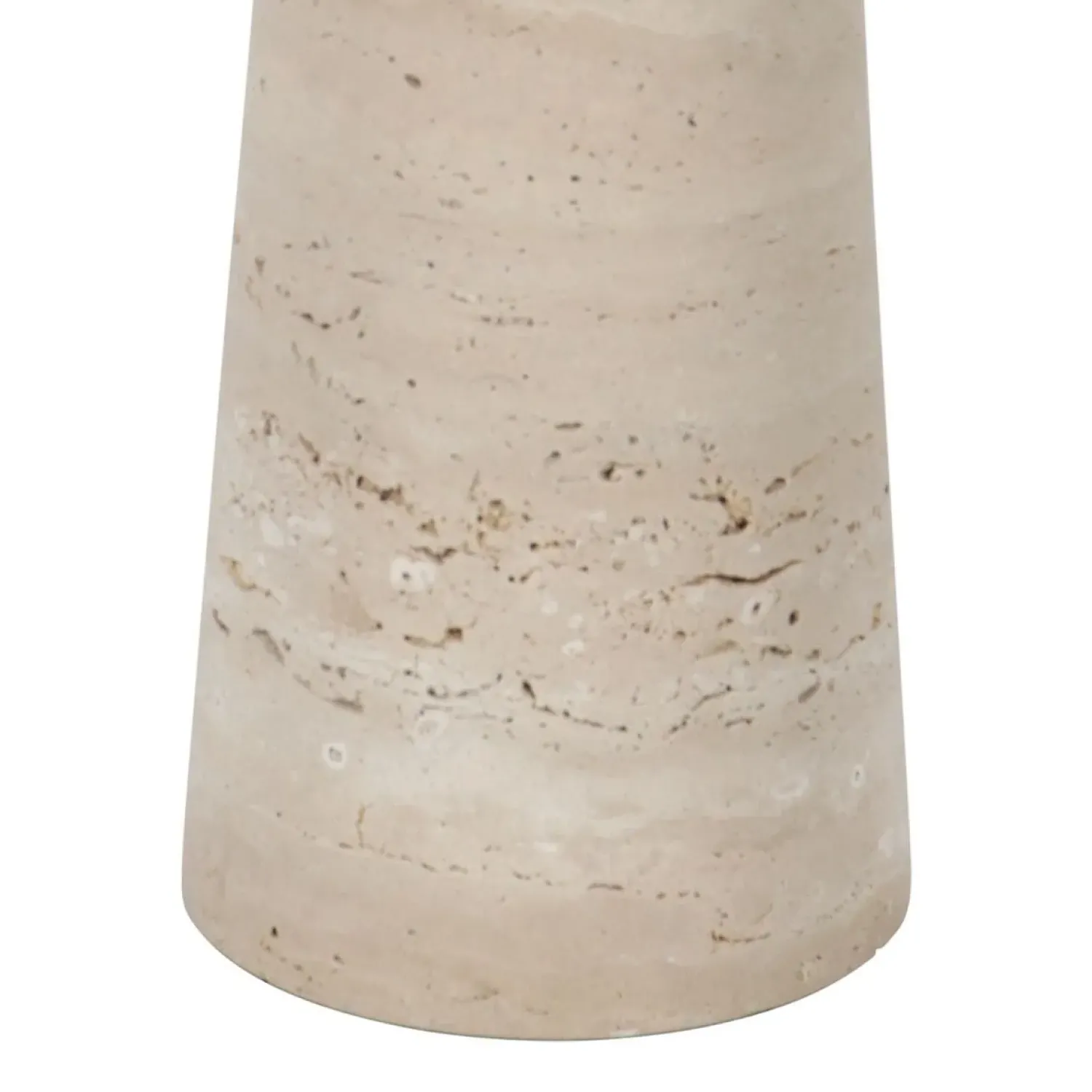 Steinmex Tafellampen|Alessia 1-lichts Tafellamp large Travertin met zeegras kap