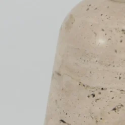 Steinmex Tafellampen|Alessia 1-lichts Tafellamp small Travertin met zeegras kap